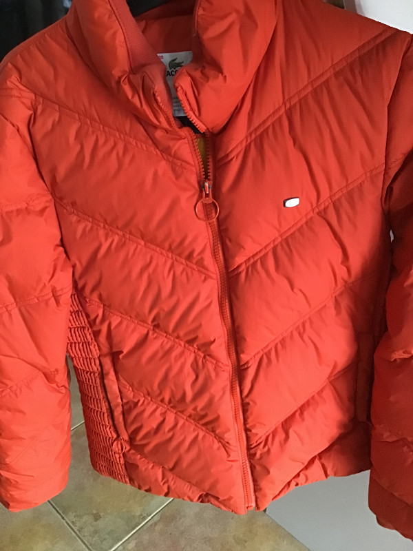 Lacoste orangish red ladies jacket for spring fall in Women's - Tops & Outerwear in Dartmouth