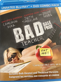 Bad teacher Blu-ray et DVD bilingue à vendre 5$