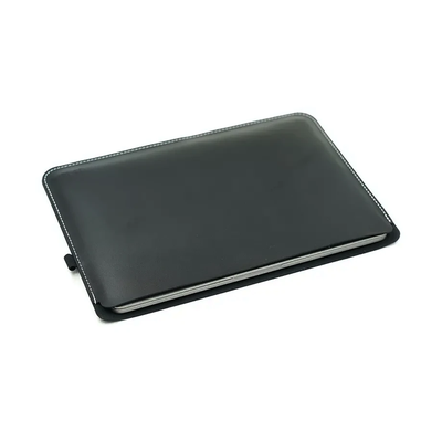 Faux Leather Black Laptop Sleeve Carrying Case Bag 15.6 inch, View more