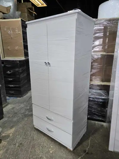 White Wardrobe Armoire, View more