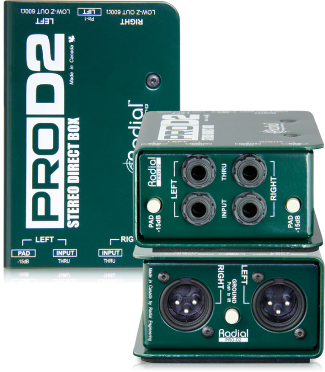 Radial ProD2Stereo Passive Direct Box in Pro Audio & Recording Equipment in City of Toronto