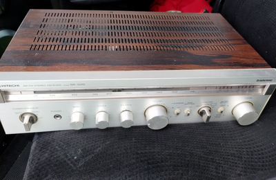 HITACHI AM-FM STEREO RECEIVER SR-5010 &   CASSETTE TAPE DECK, View more