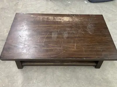 solid wood coffee table, View more