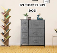 Dresser with 7 Drawers - Furniture Storage Tower Unit - Steel Fr