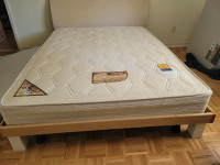 Queen size bed(frame + mattress) for sale