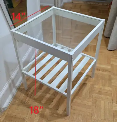 Glass\ Wood 2-Tier End Table, Coffee Dining Table. Furniture Bed, View more