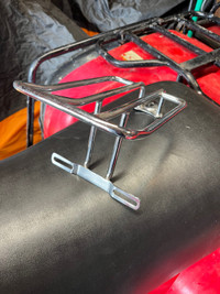 Harley chrome luggage rack 