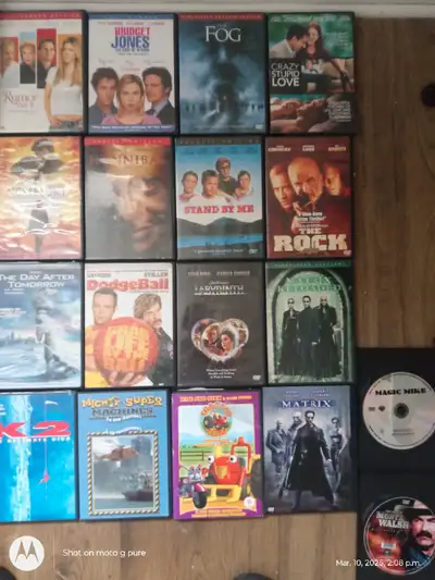 Tv, dvd player and DVDs, View more