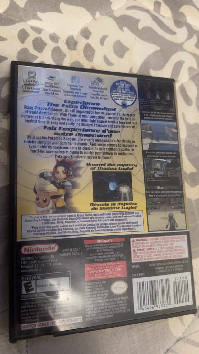 GAMECUBE POKÉMON GALE OF DARKNESS WITH POSTER, NO MANUAL in Older Generation in Oshawa / Durham Region - Image 3