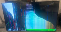 Cracked Screen LG 55" TV - For Parts Only