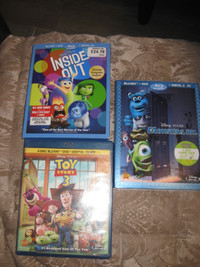 DISNEY Toy Story 3 Inside Out Monsters Inc DVD Blu-ray Digital
