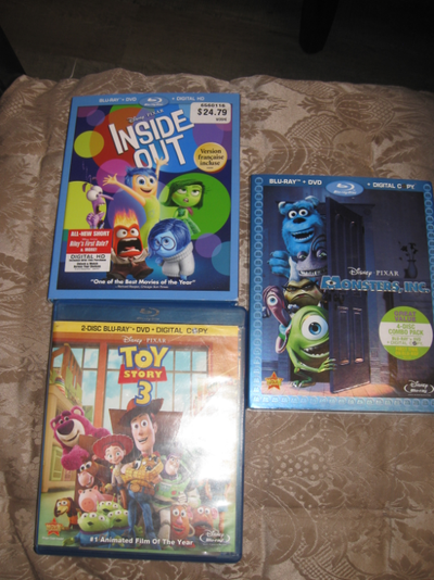 DISNEY Toy Story 3  Monsters Inc DVD Blu-ray Digital, View more