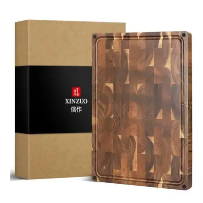 XINZUO Large Thick End Grain Acacia Wood Cutting Board(NEW), View more