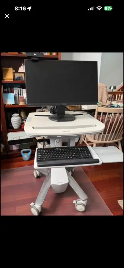 Ergotron Rolling Computer station/desk, View more