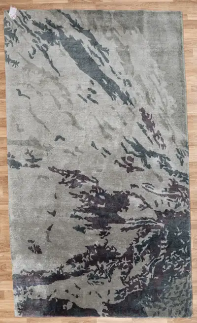 BRAND NEW 5FT X 8FT TIBETAN WOOL SILK RUG HANDKNOTTED, View more
