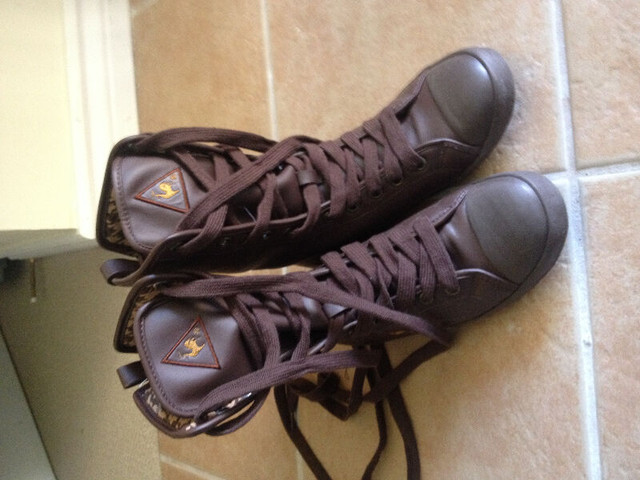 Le-Coq-Sportif Shoes Boots Brown Leather---Youth Size 5 US in Women's - Shoes in Mississauga / Peel Region