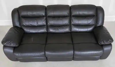 Leather Reclining Sofa, View more