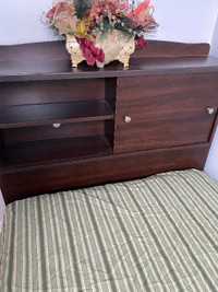 Single bed library head , sold brown wood