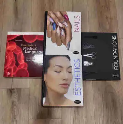 Esthetics training textbooks for sale 3 Milady books Gently used - some textbooks have notes from le...