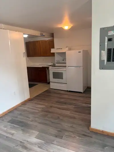1 bedroom+den heated, bus stop, very nice neighborhood GB