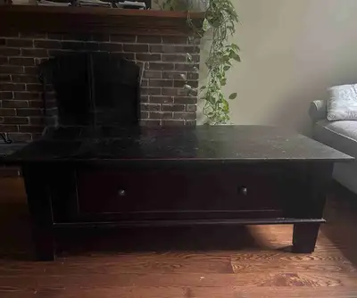Solid wood coffee table, View more
