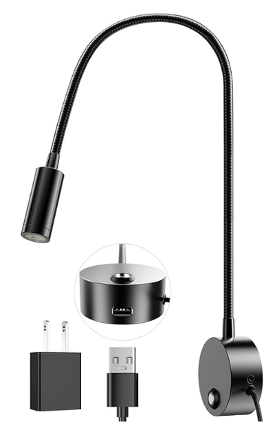 LED Wall Mounted Reading Light  /  Lampe de lecture murale LED, View more