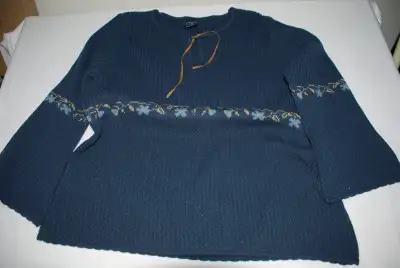 WOMEN Plus Size XXL Blouse Blue FLORAL, View more