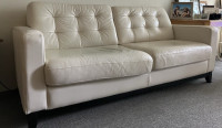 White leather couch in great condition