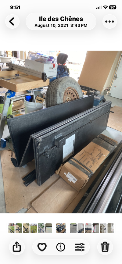 Retired, have GMC Sierra Roof Rack, all aluminum “TRACKRAC with leather soft top. Purchased from Lad...