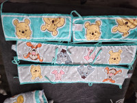 Crib blanket and bumper set disney Winnie the pooh
