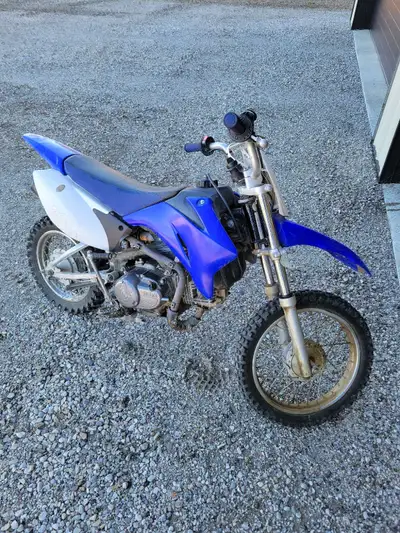 2019 Yamaha TT-R110 dirt bike Air-cooled, 110cc four-stroke semi-automatic 4-speed transmission and...