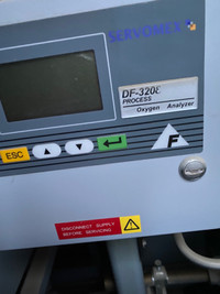 Oxygen Analyzer Model DF-320E Delta Corp. Haz. Loc. Cl1Div2. 