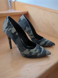 Camouflage high heels, Brand New!  Size 9