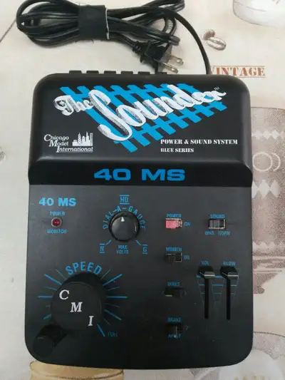 Please read the entire ad. Chiago Model International. Power supply and sound system. Blue series 40...