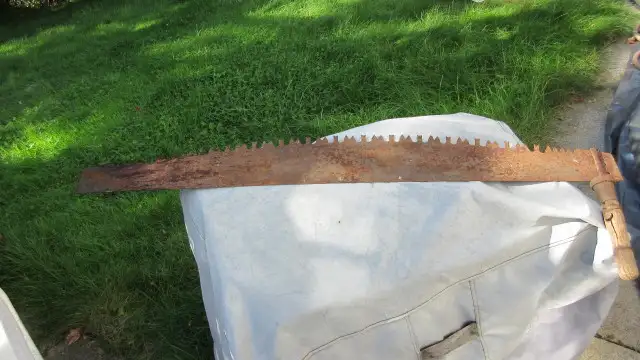 Vintage Antique logging crosscut hand saws in Hand Tools in Ottawa - Image 4