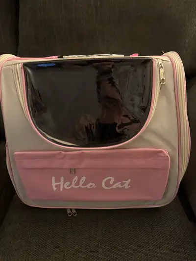 Foldable Cat Carrier Bag. 13.38” L X 9.84” W X 14.56” H. Pick up only. No holds. $30. Price is not n...