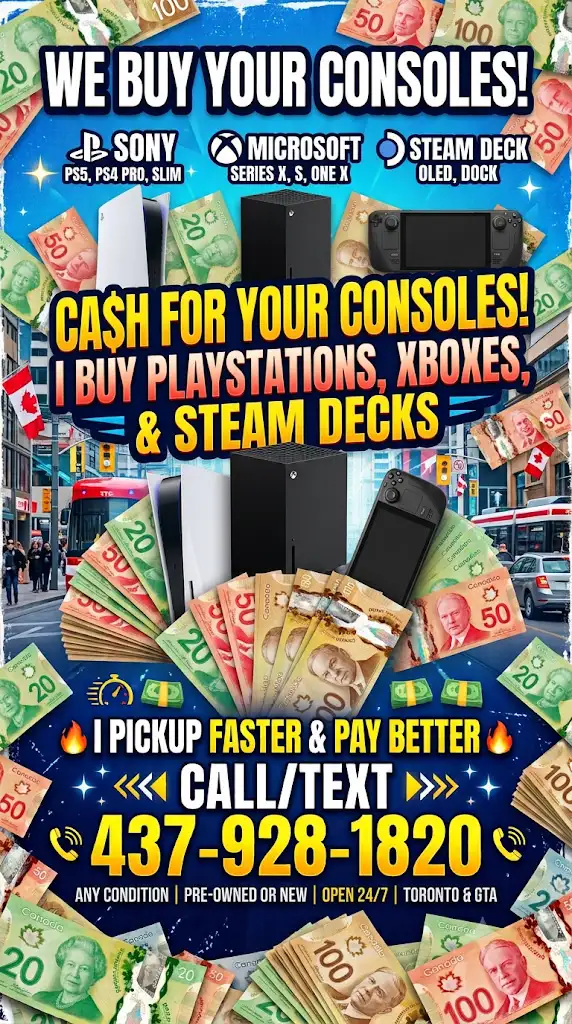 QUICK CASH FOR PS5 XBOX STEAM DECK ROG ALLY MSI CLAW