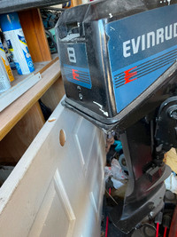 Not running 1984 Evinrude 8hp 2stroke outboard motor sale $180