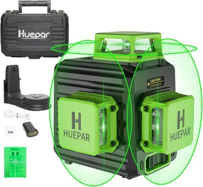 New! Huepar B03CG Professional Laser Level 360° Self Leveling, View more