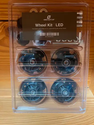 One Fast Cat exercise wheel replacement wheels with LED lights. New. Fits all models.