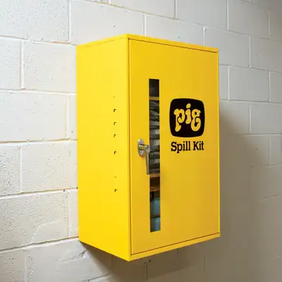 Spill Kit in Large Wall-Mount Cabinet, View more