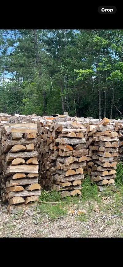 firewood cut and split, View more