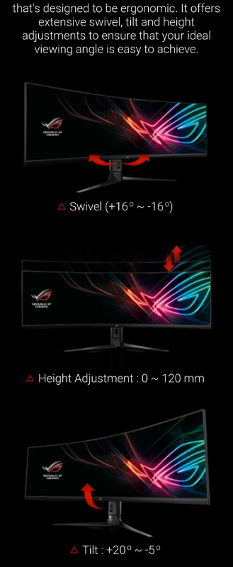 Asus monitor stand (ROG XG43V) in Monitors in City of Halifax - Image 4