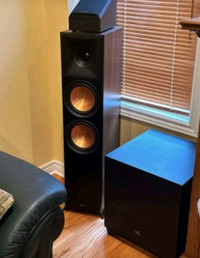 Klipsch rp-8000fii walnut floorstanding speakers rp-8000fwii