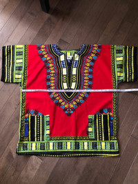 African Dashiki Cotton Shirt- XL