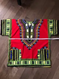 African Dashiki Cotton Shirt- XL