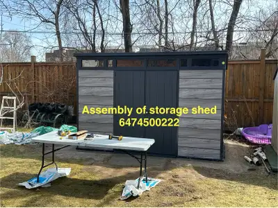 We can do Installation and assembly all kinds of gazebos and storage shed We provide our services in...