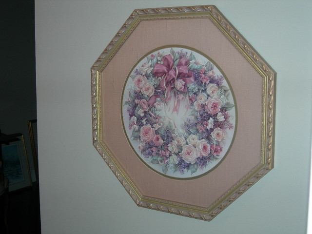 Picture “Wreath of Roses” Framed Limited Edition by Lena Y. Liu in Arts & Collectibles in Kitchener / Waterloo - Image 2