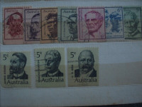 Small lot of 70-80s Australian stamps & more.     4780-82 + 4606
