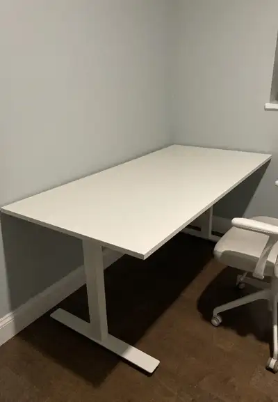 Selling a standing desk with lots of working area. Manually adjust to desired height. Minimalist loo...